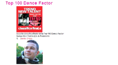 Top 100 Dance Factor
